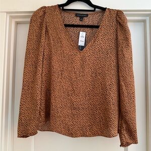 Banana Republic Copper Patterned Blouse